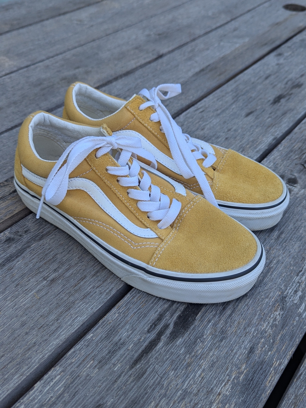 Vans Yellow Low-Top Sneaker (Left Insole View)